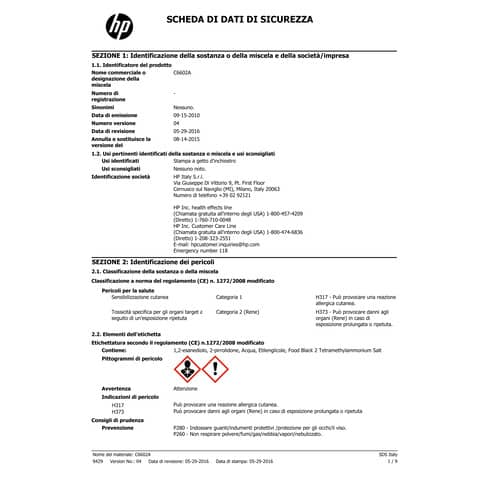 Cartuccia inkjet TIJ 1.0 HP nero  C6602A